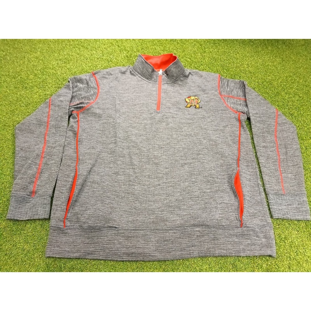 Maryland Terrapins Sweatshirt Mens XL Gray Knights Apparel Basketball NBA Logo